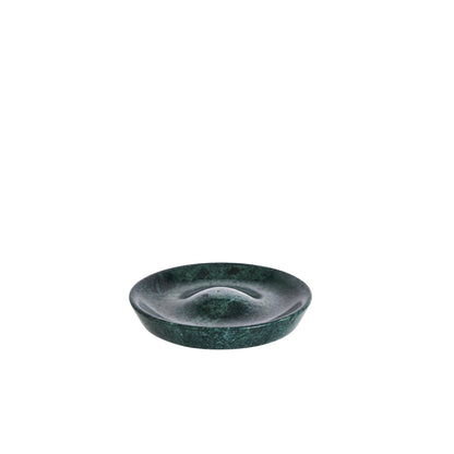 Dark green marble incense holder
