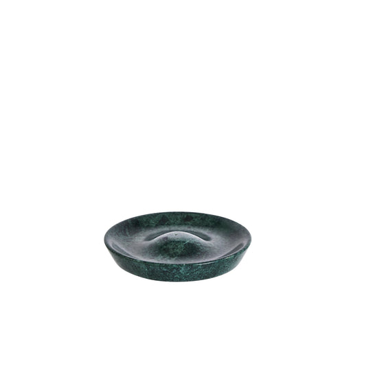 Dark green marble incense holder