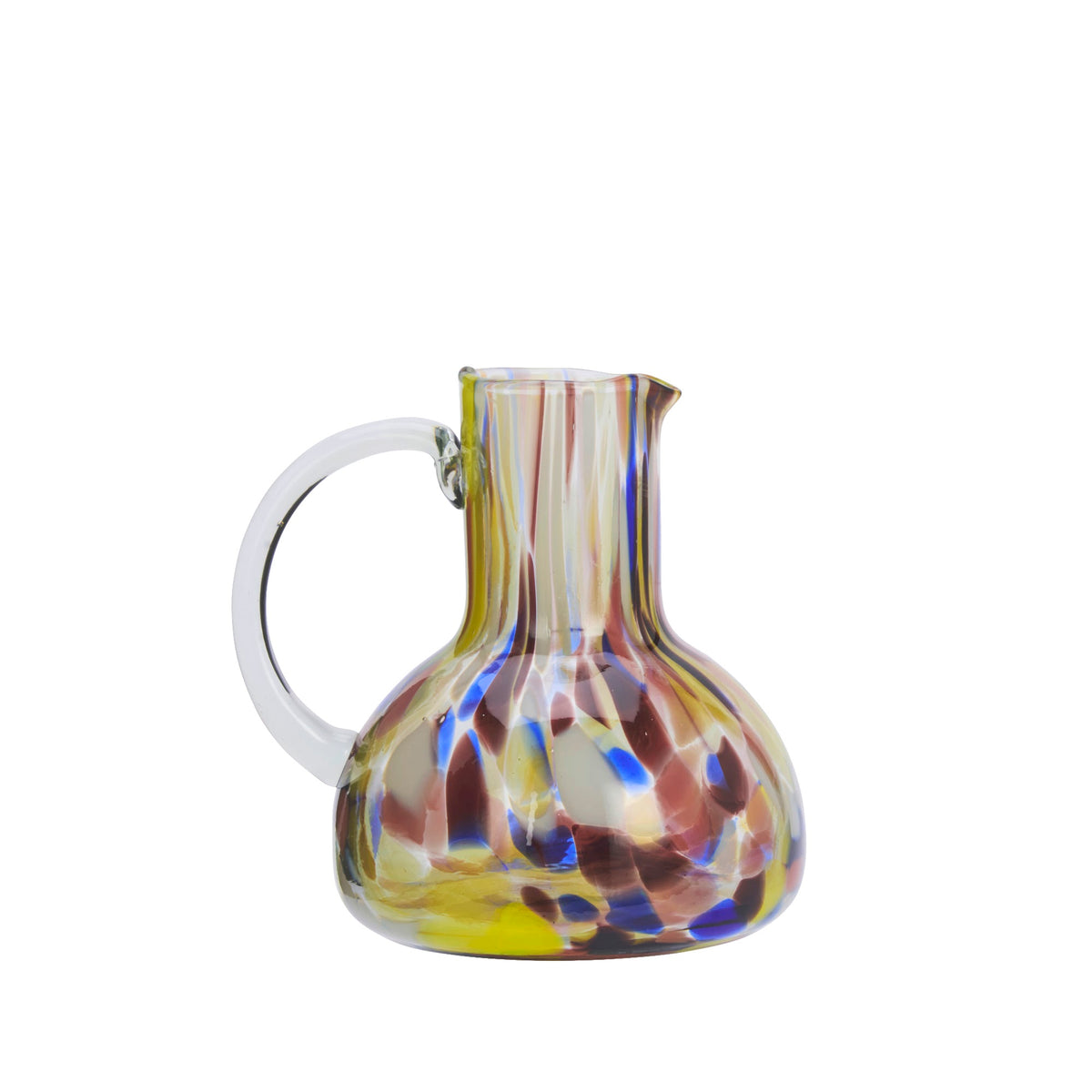 Sunset coloured glass water jug