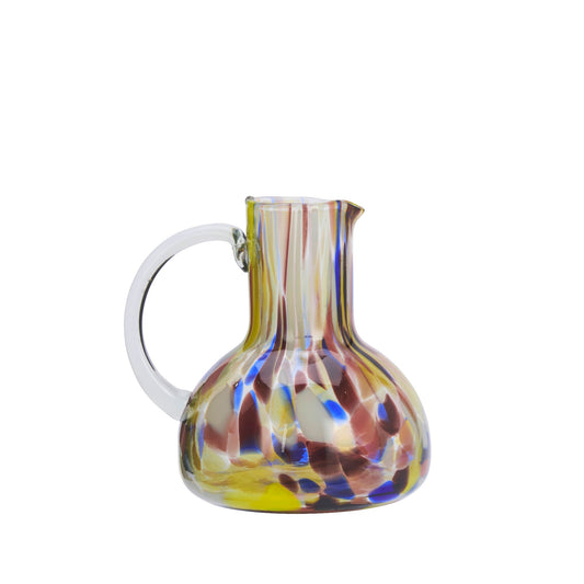 Sunset coloured glass water jug