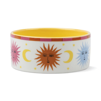 A Dopo ceramic dish, sun