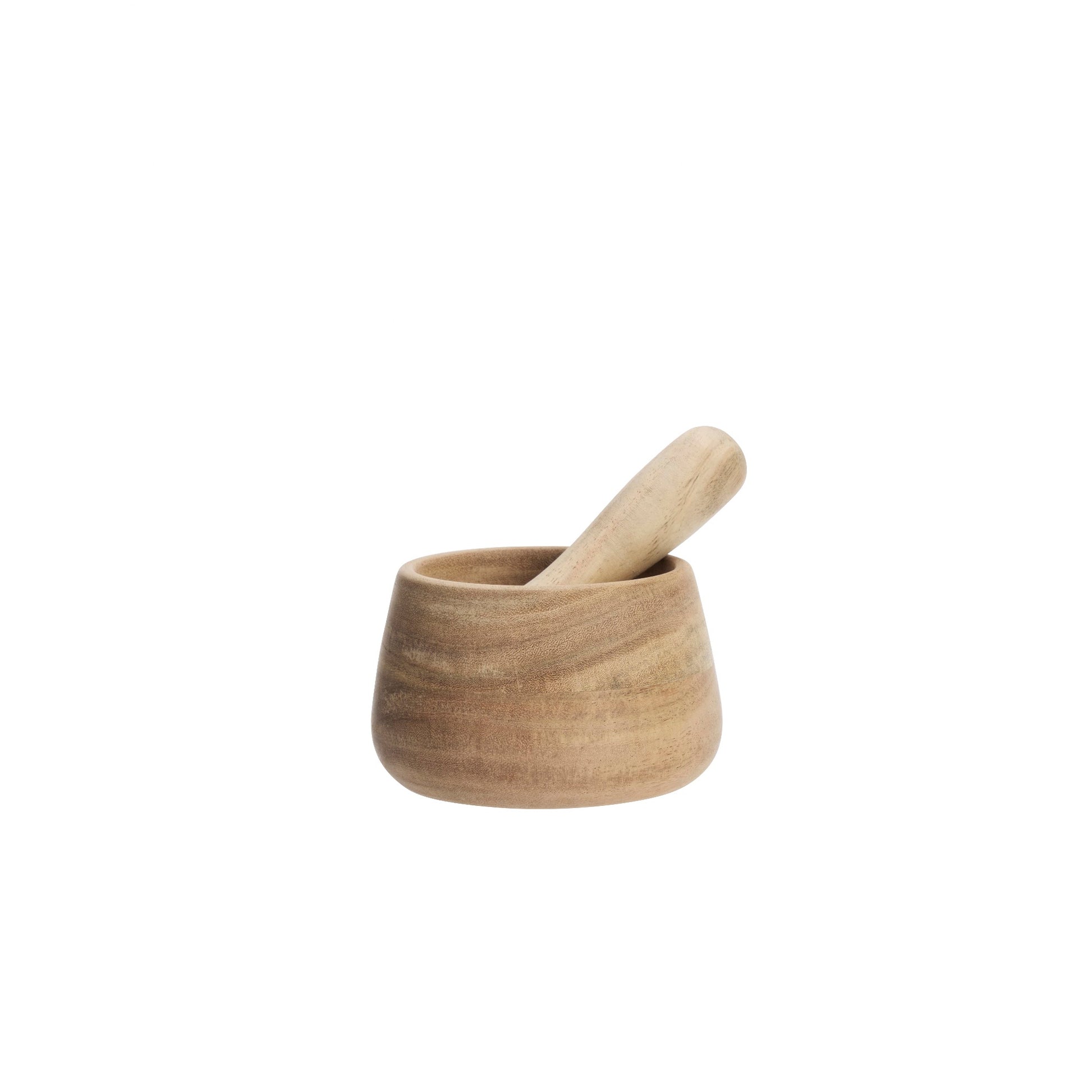 Acacia wood mortar and pestle set