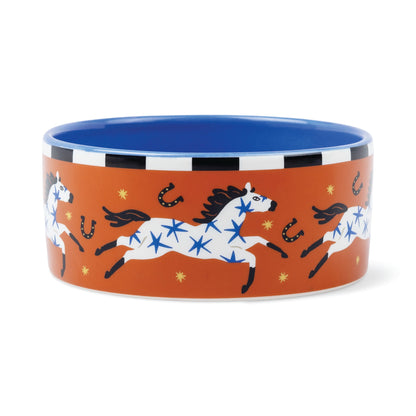 A Dopo ceramic dish, horse