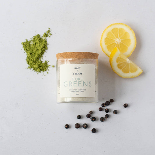 Pure Greens – Seaweed & Green Tea Clay Face Mask | Vegan Skincare