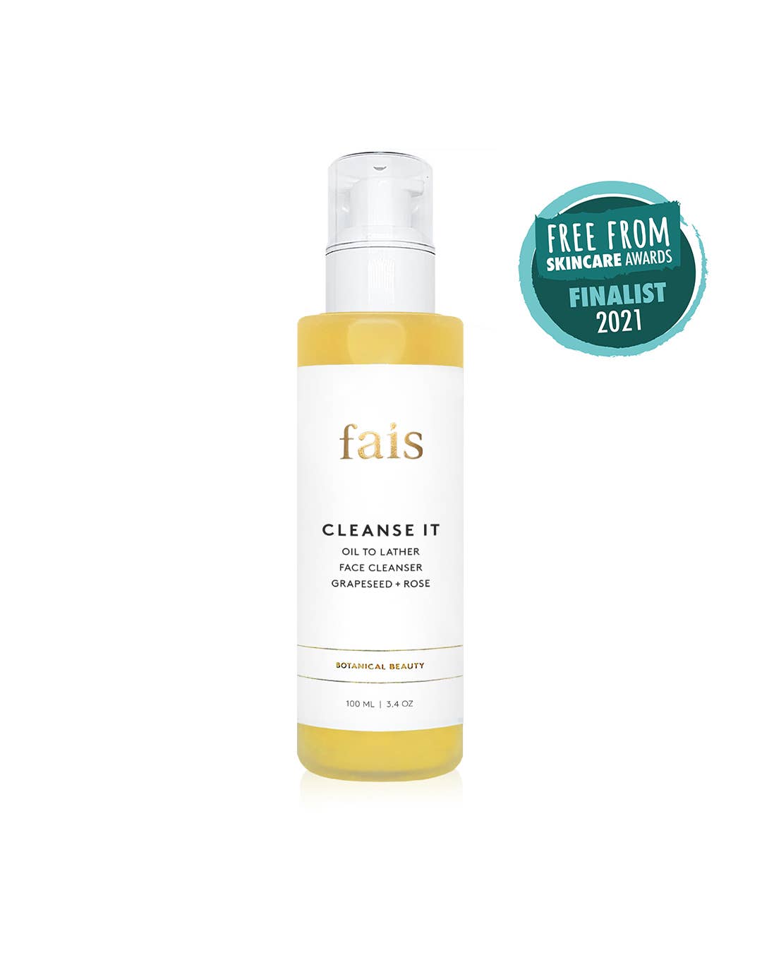 Oil to Lather Facial Cleanser – Grapeseed & Rose | Vegan Skincare