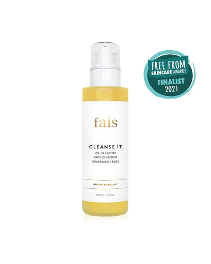 Oil to Lather Facial Cleanser – Grapeseed & Rose | Vegan Skincare