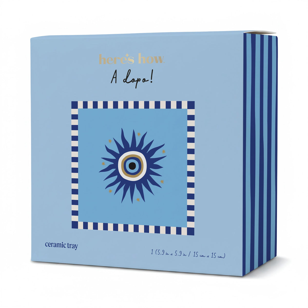 A Dopo ceramic tray, eye