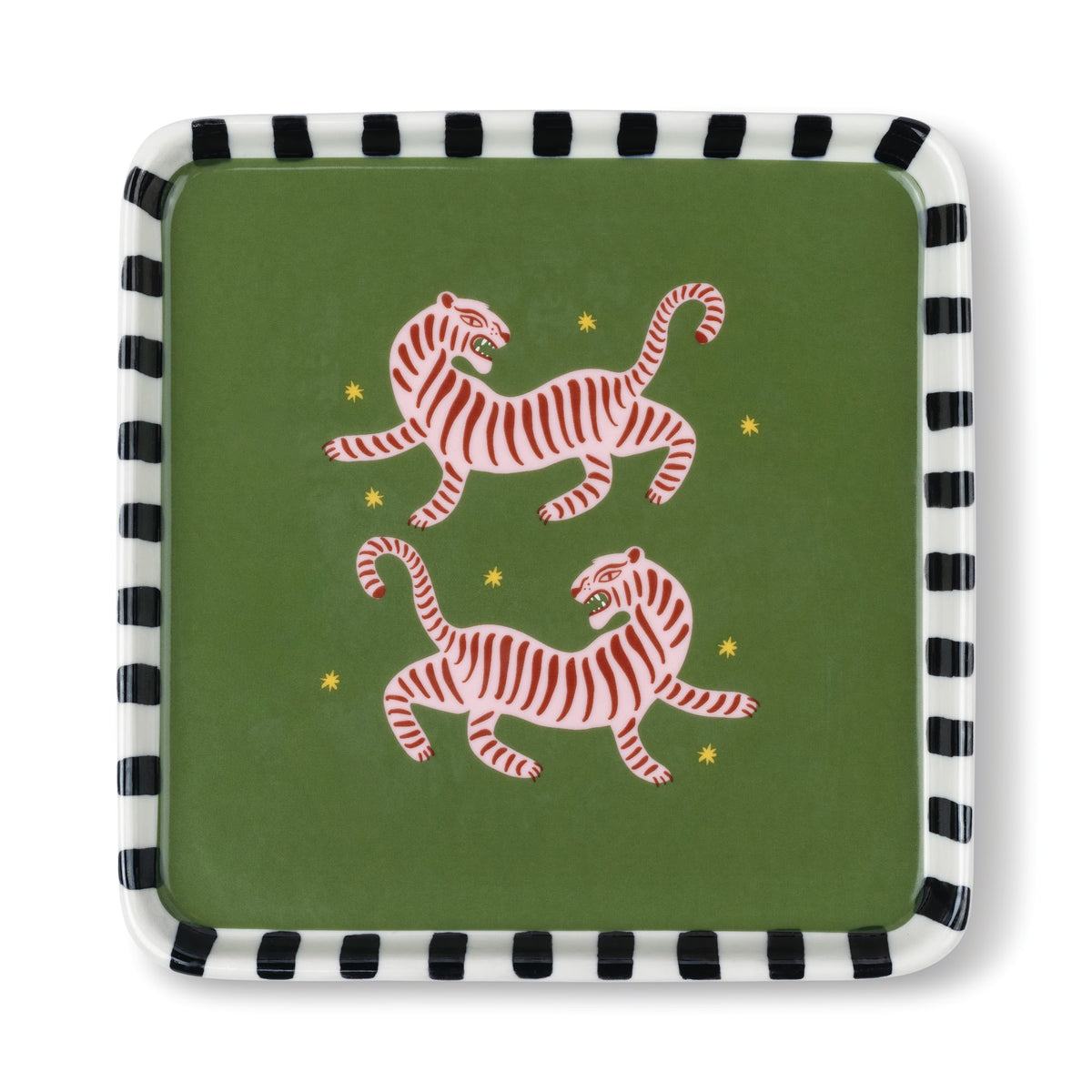 A Dopo ceramic tray, tiger
