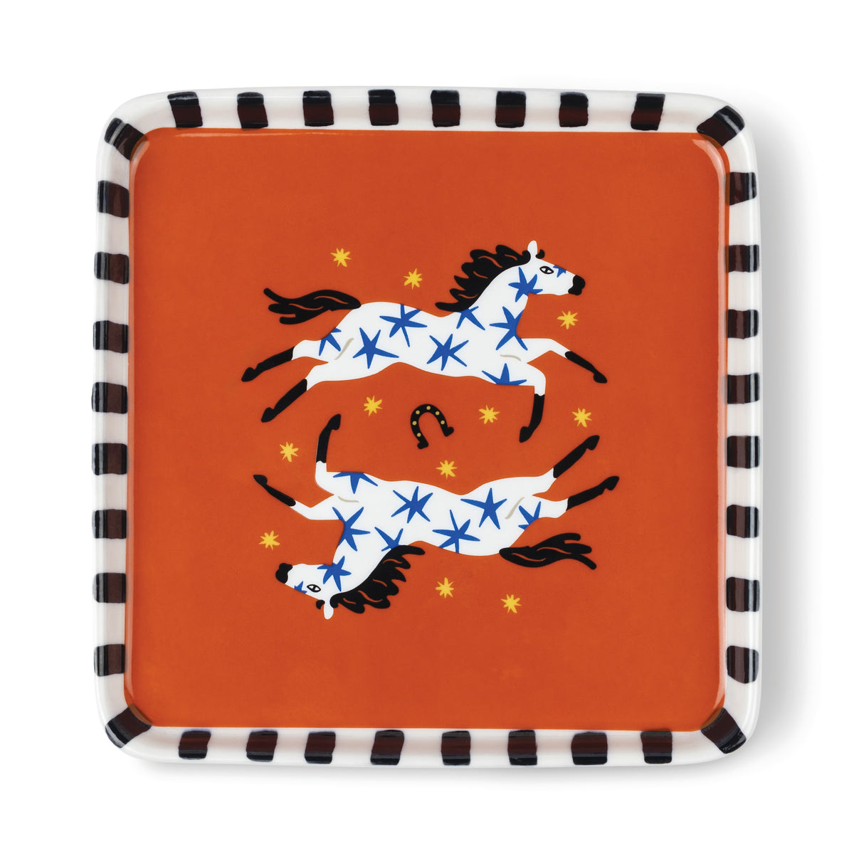 A Dopo ceramic tray, horse