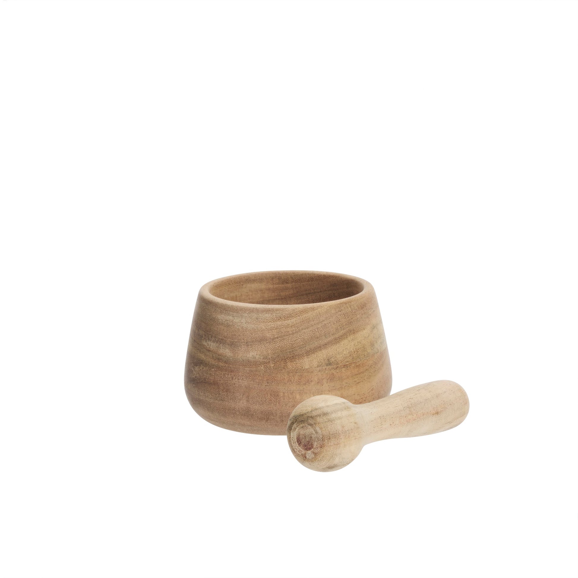 Acacia wood mortar and pestle set