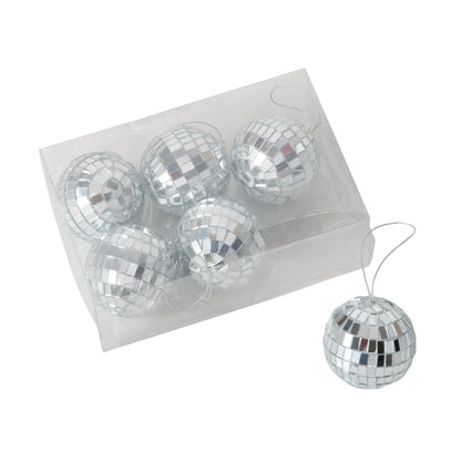 Disco Ball Bauble Set of 6 | Sparkle Christmas Tree Decorations