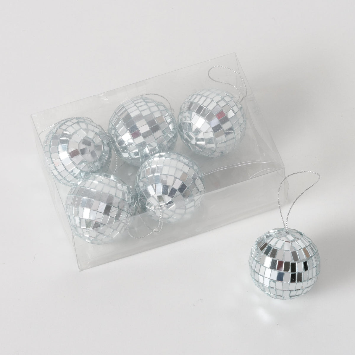 Disco Ball Bauble Set of 6 | Sparkle Christmas Tree Decorations
