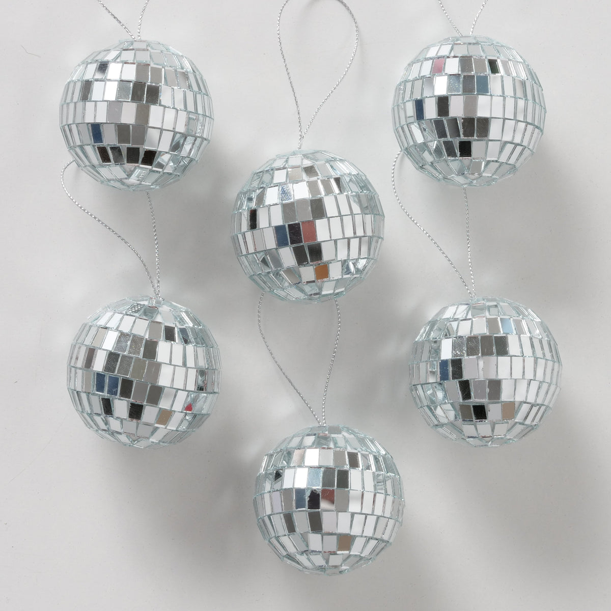 Disco Ball Bauble Set of 6 | Sparkle Christmas Tree Decorations