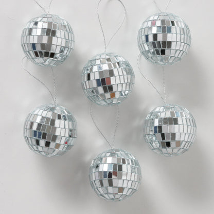 Disco Ball Bauble Set of 6 | Sparkle Christmas Tree Decorations