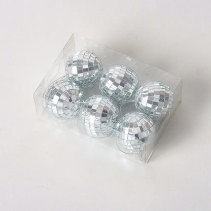 Disco Ball Bauble Set of 6 | Sparkle Christmas Tree Decorations