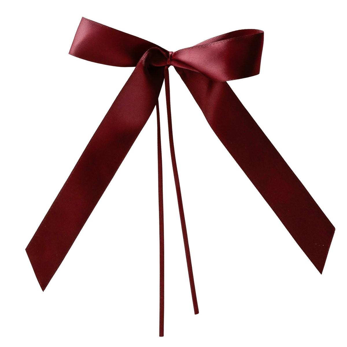 Merlot Red Glossy Decorative Bows Pack of 12 | Festive Gift Bows