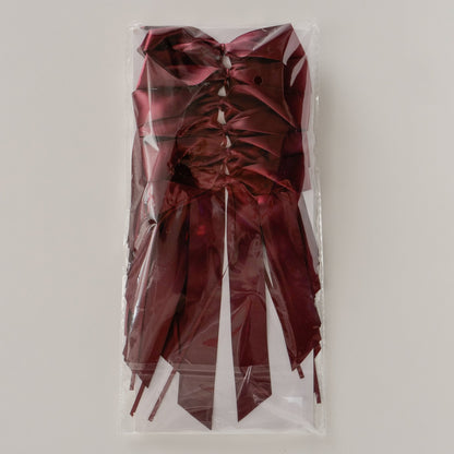 Merlot Red Glossy Decorative Bows Pack of 12 | Festive Gift Bows