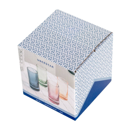 Twist Coloured Shot Glasses Set of 4 | Colourful Birthday Gift