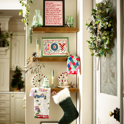 Santa Christmas Tea Towel 2 Pack