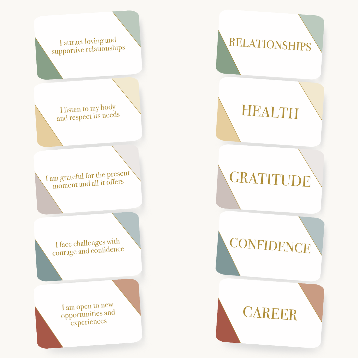 Mind Cards: The Affirmations | 50-Card Mindfulness & Positivity Deck