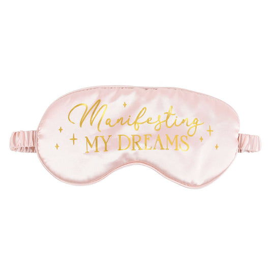 Manifesting My Dreams | Pink Satin Sleep Mask