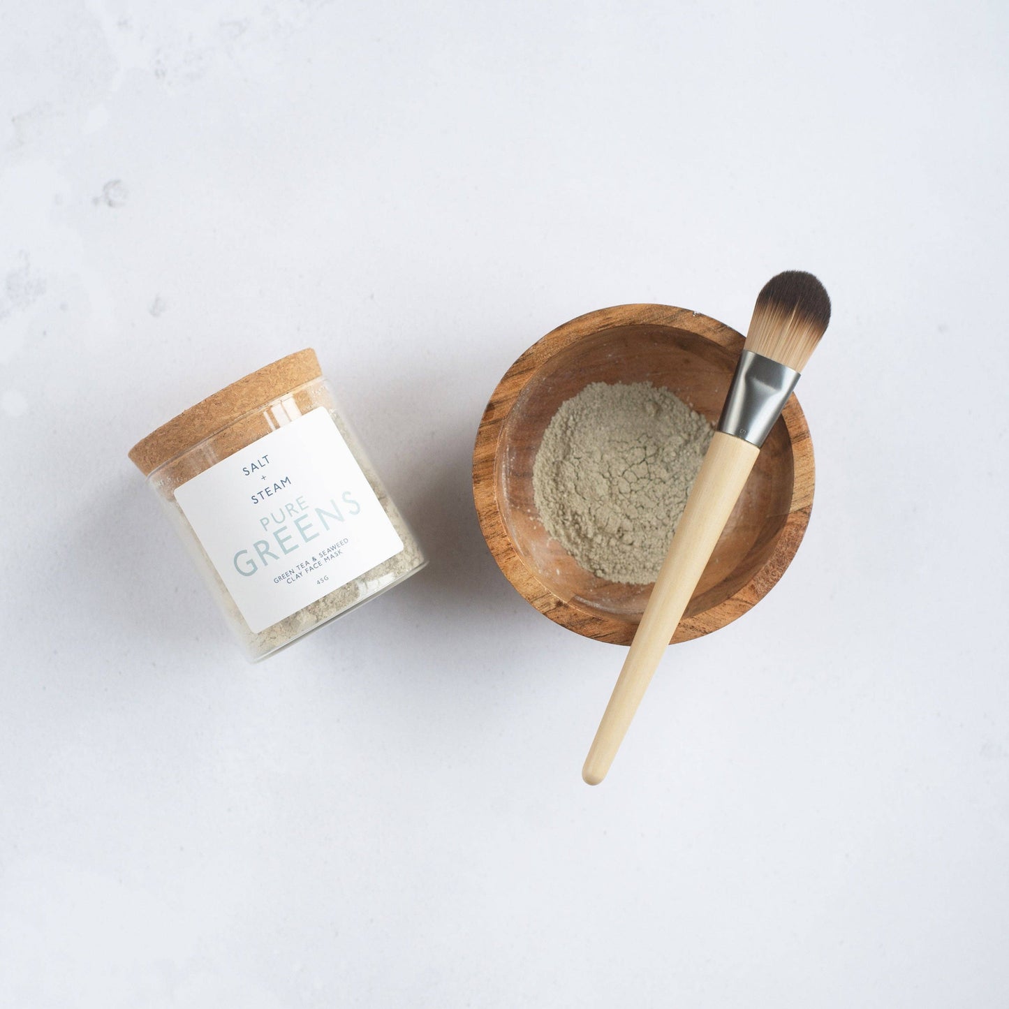 Pure Greens – Seaweed & Green Tea Clay Face Mask | Vegan Skincare