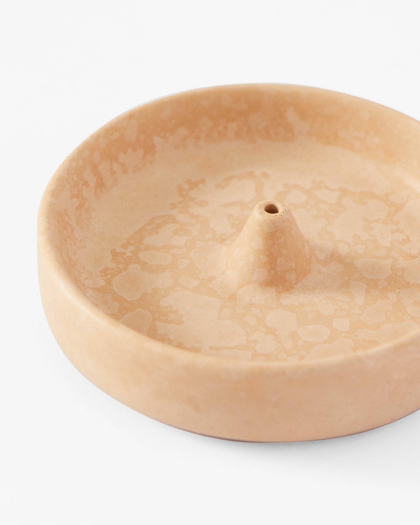Terracotta Concrete Incense Holder | Round Minimalist Incense Holder