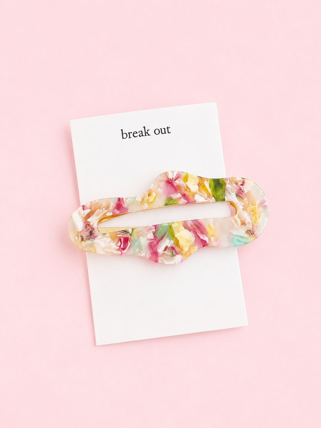 Multicoloured Snap Clip | Oversized Hair Clip