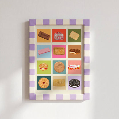 English Biscuits Art Print | A4 Kitchen Wall Art