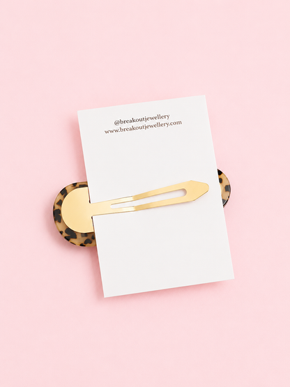Leopard Snap Clip | Oversized Hair Clip