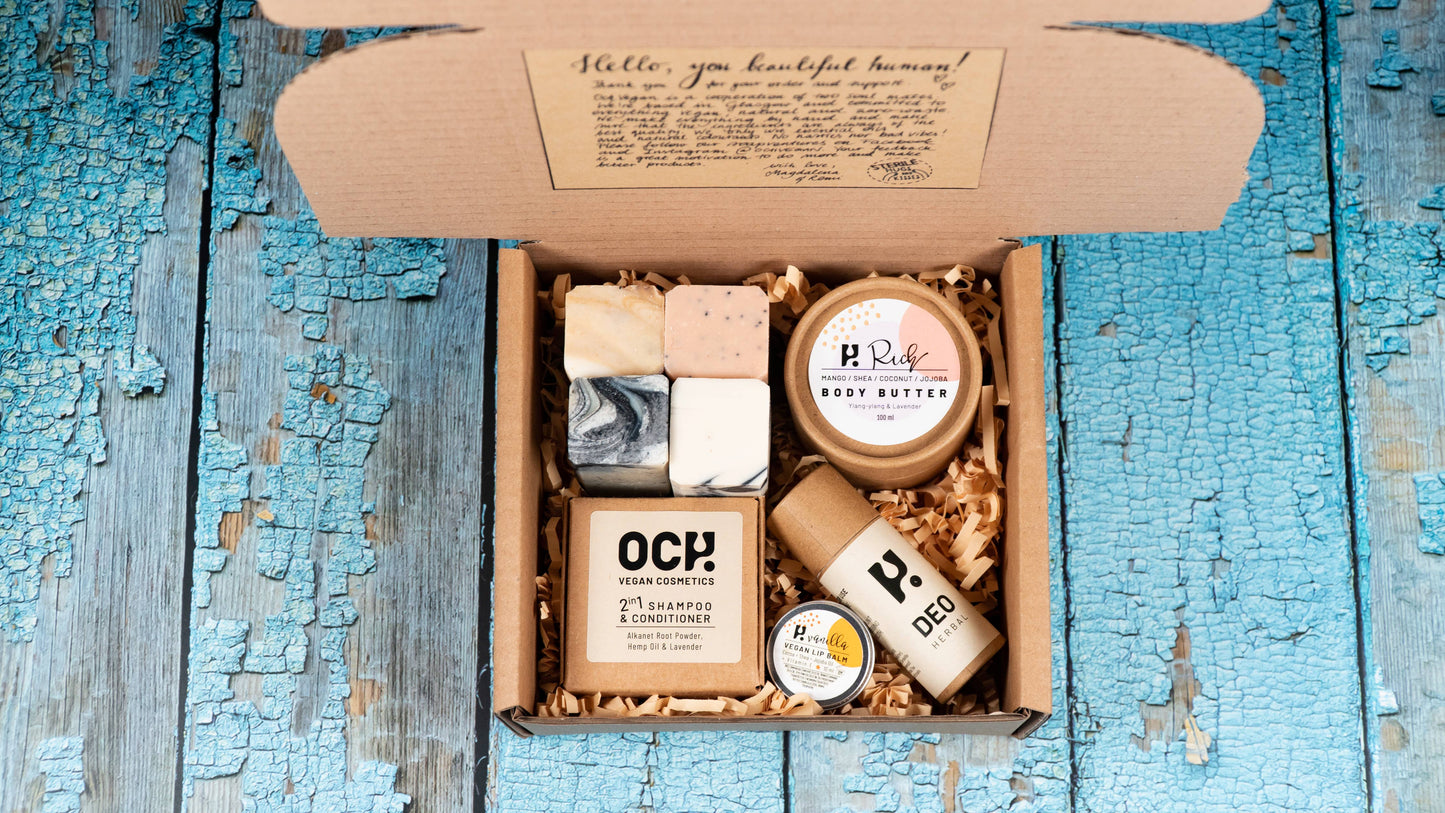 Essential Vegan Box | Complete Pampering Gift Set