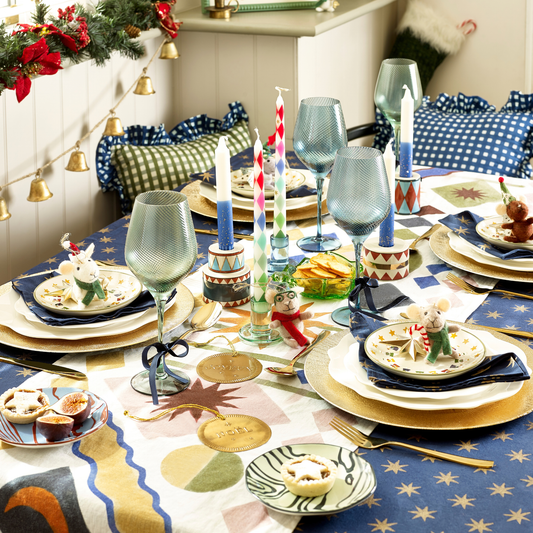 Bloomingville Peo Plate Set of 2 | Mouse & Star Stoneware Plates