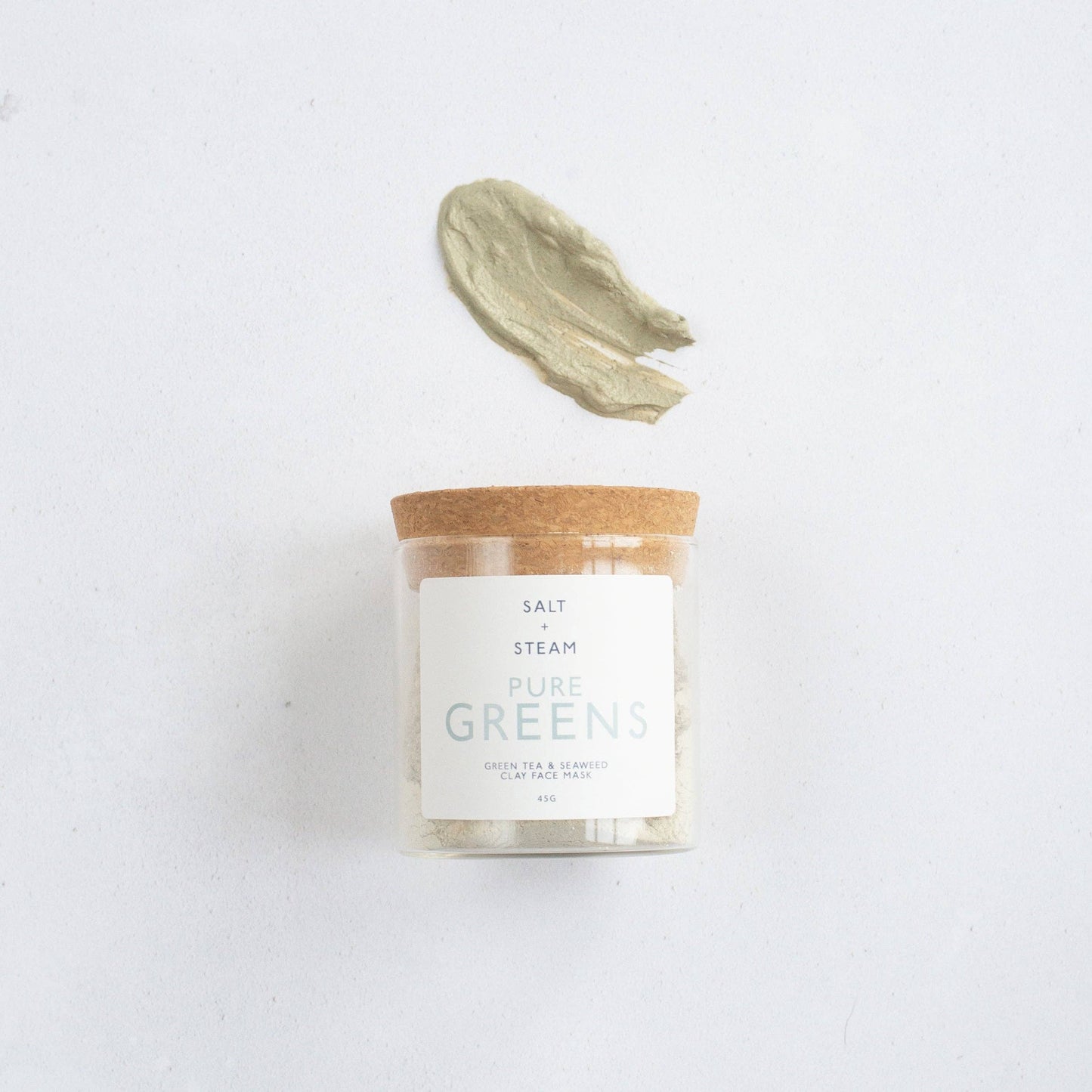 Pure Greens – Seaweed & Green Tea Clay Face Mask | Vegan Skincare