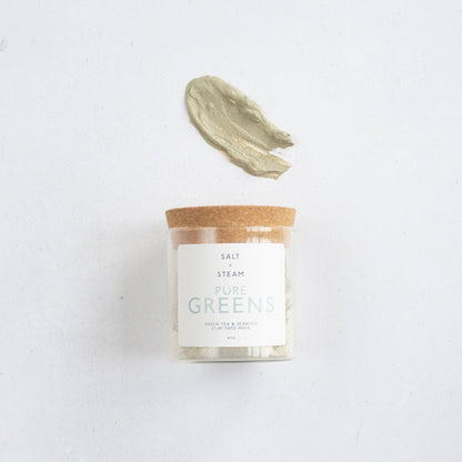 Pure Greens – Seaweed & Green Tea Clay Face Mask | Vegan Skincare