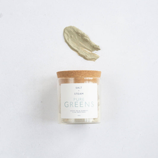 Pure Greens – Seaweed & Green Tea Clay Face Mask | Vegan Skincare