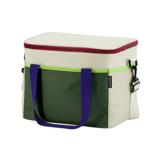 Remember Cool Bag in Green, Cream & Blue | Insulated Picnic Bag