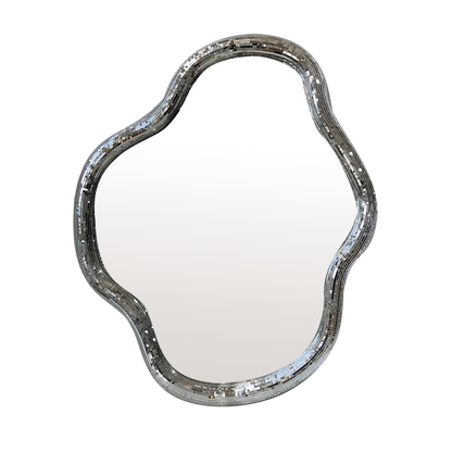 Disco Mirror Organic Shape  | Glam Home Decor