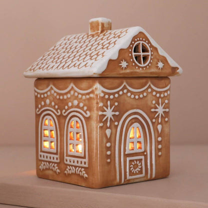 Gingerbread House Wax Melter | Festive Ceramic Home Decor