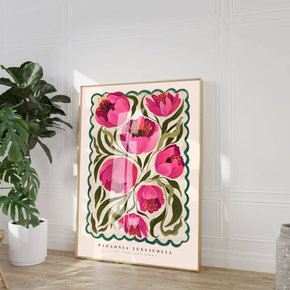 Peony Flower Market Print | Floral Home Decor