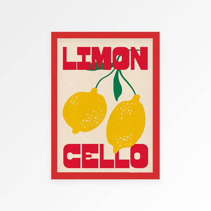 Proper Good Limoncello Cocktail Art Print | Mediterranean Kitchen Wall Art