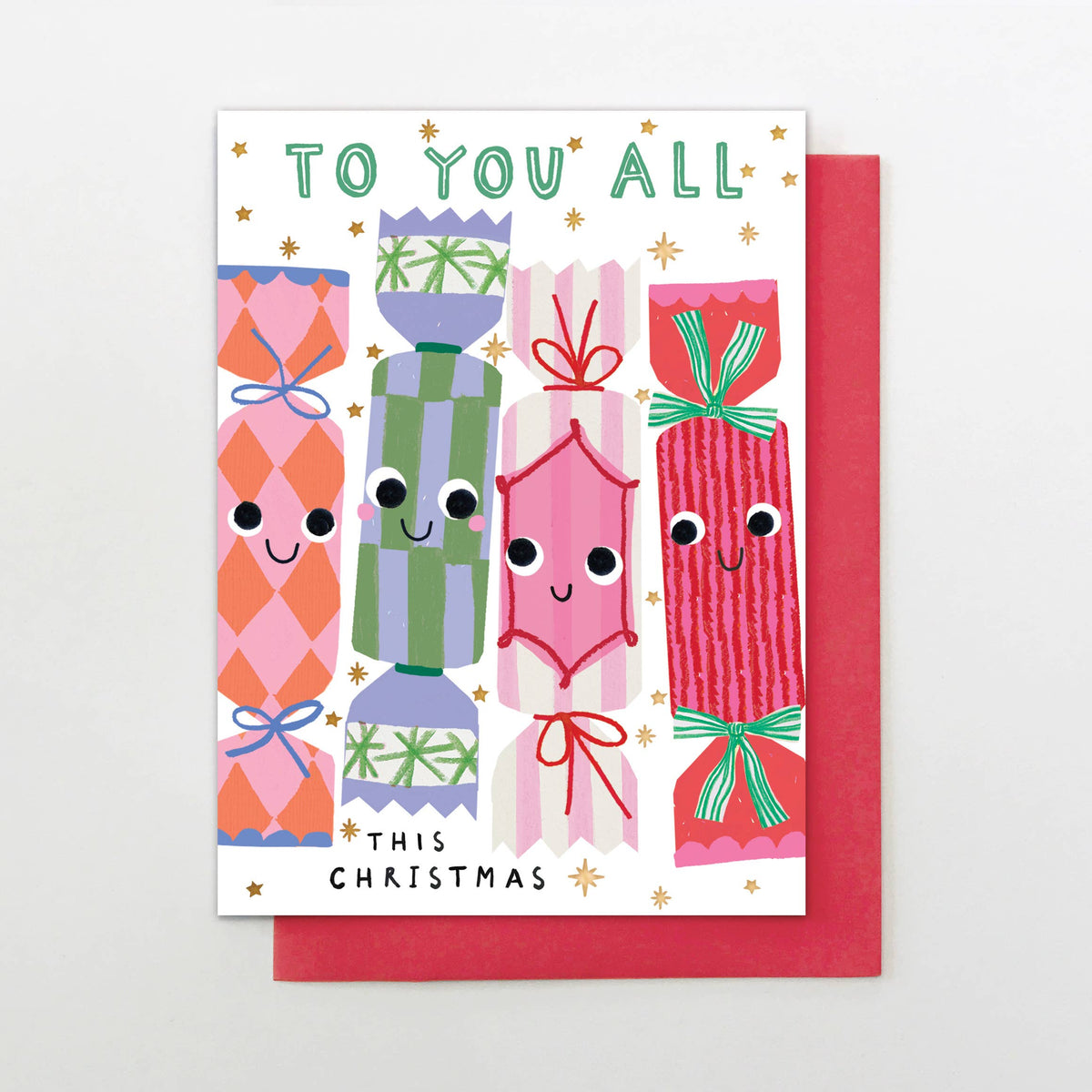 To You All This Christmas Card | Gold Foil Christmas Card