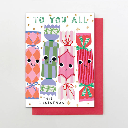 To You All This Christmas Card | Gold Foil Christmas Card