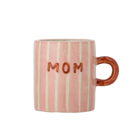 Bloomingville Cherish Mom Mug | Handpainted Gift for Mum