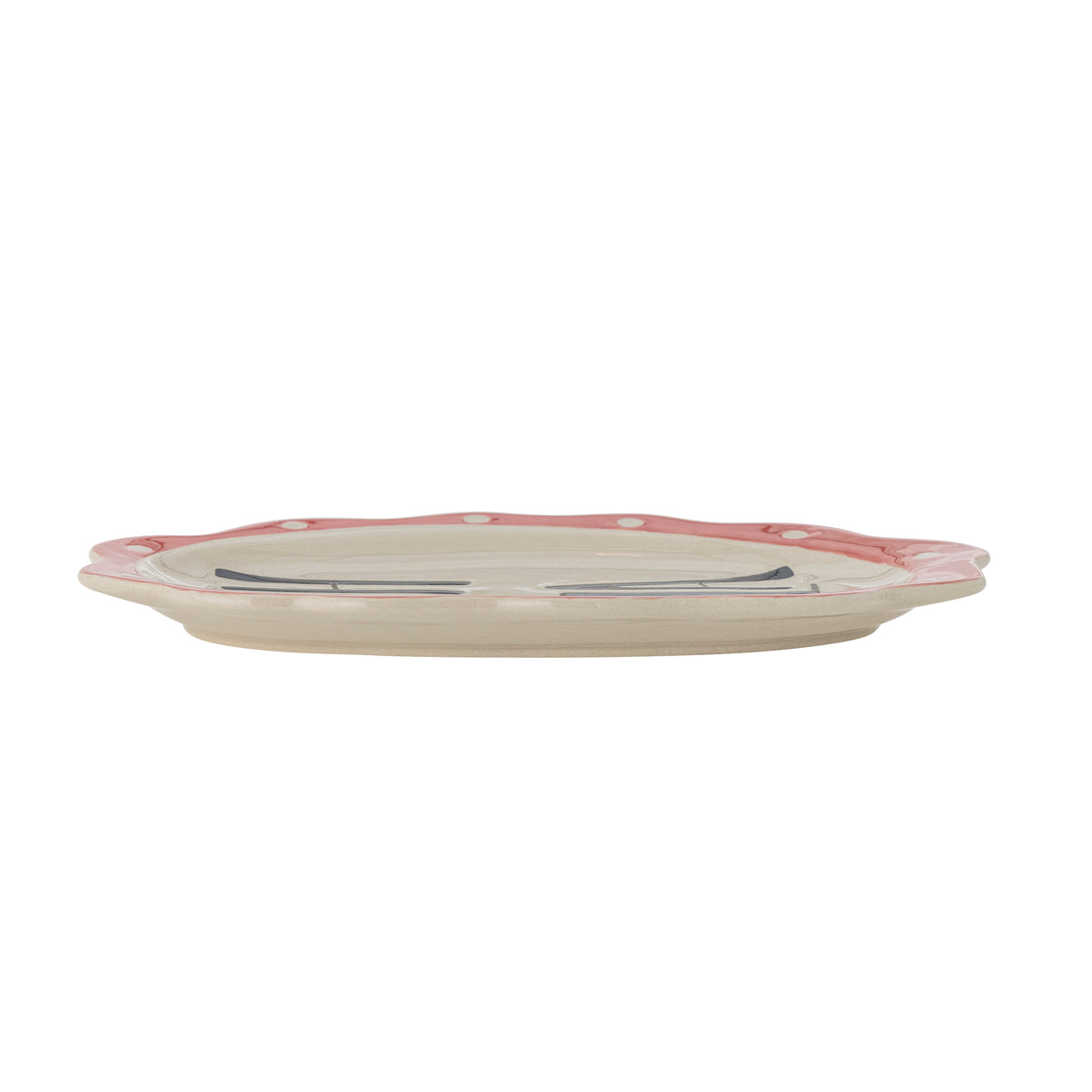 Ooh La La Serving Plate | Handpainted Stoneware Serving Plate
