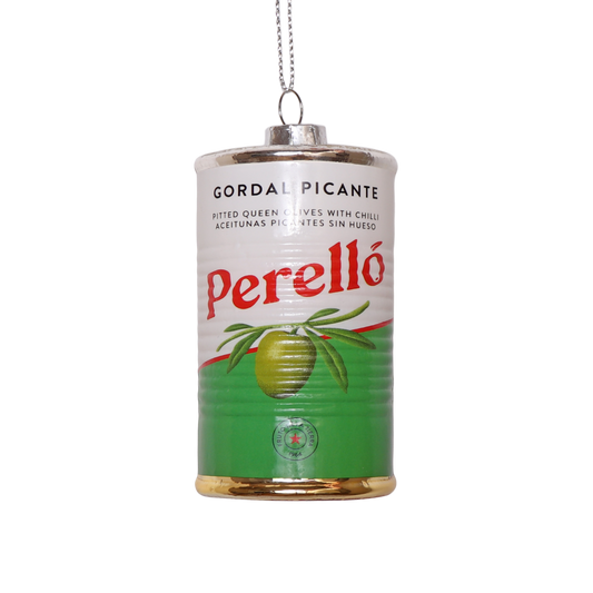 Perelló Olives Glass Decoration, 8cm | Christmas Bauble Collectible