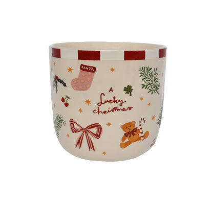 A Lucky Christmas Cup | Illustrated Christmas Mug