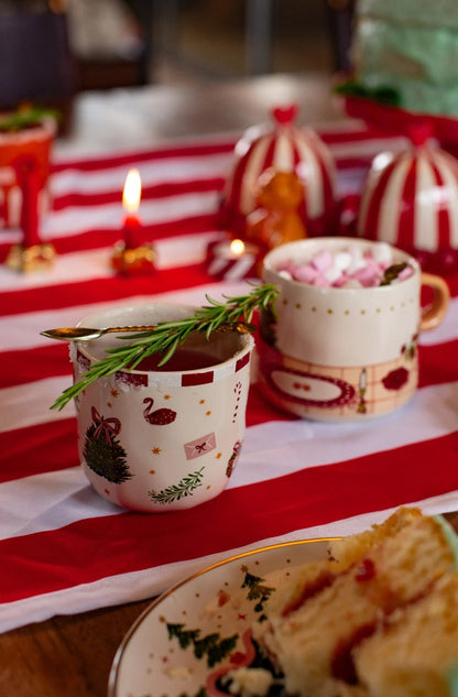 A Lucky Christmas Cup | Illustrated Christmas Mug