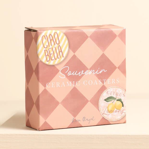 Amalfi coast Ciao Bella coasters | Drink accessories