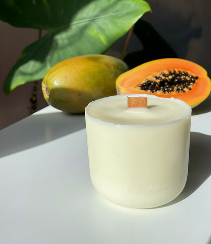 Groves Refillable Candle – Bajan Rum & Papaya | Vegan Luxury Scent