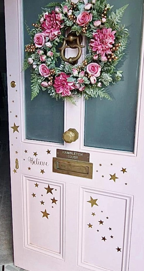 Believe Christmas Door Decal